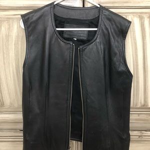 Ladies Preston & York leather vest